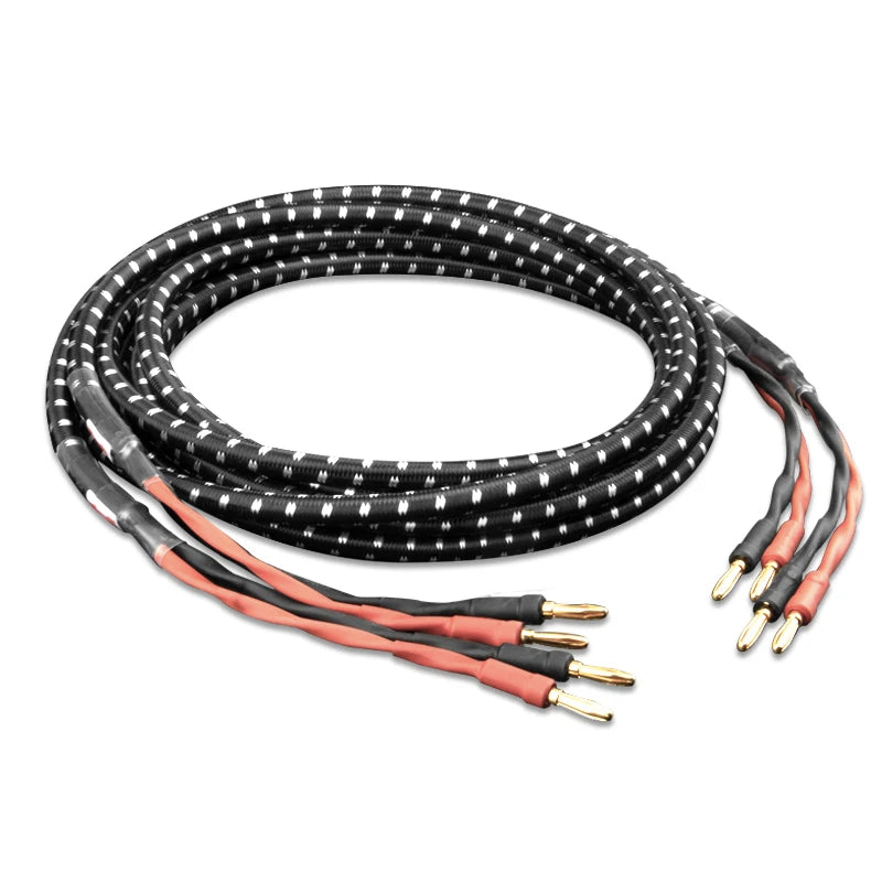TODN HIFI speaker audio cable High-end stereo Amplifier cable High purity oxygen-free copper banana.
