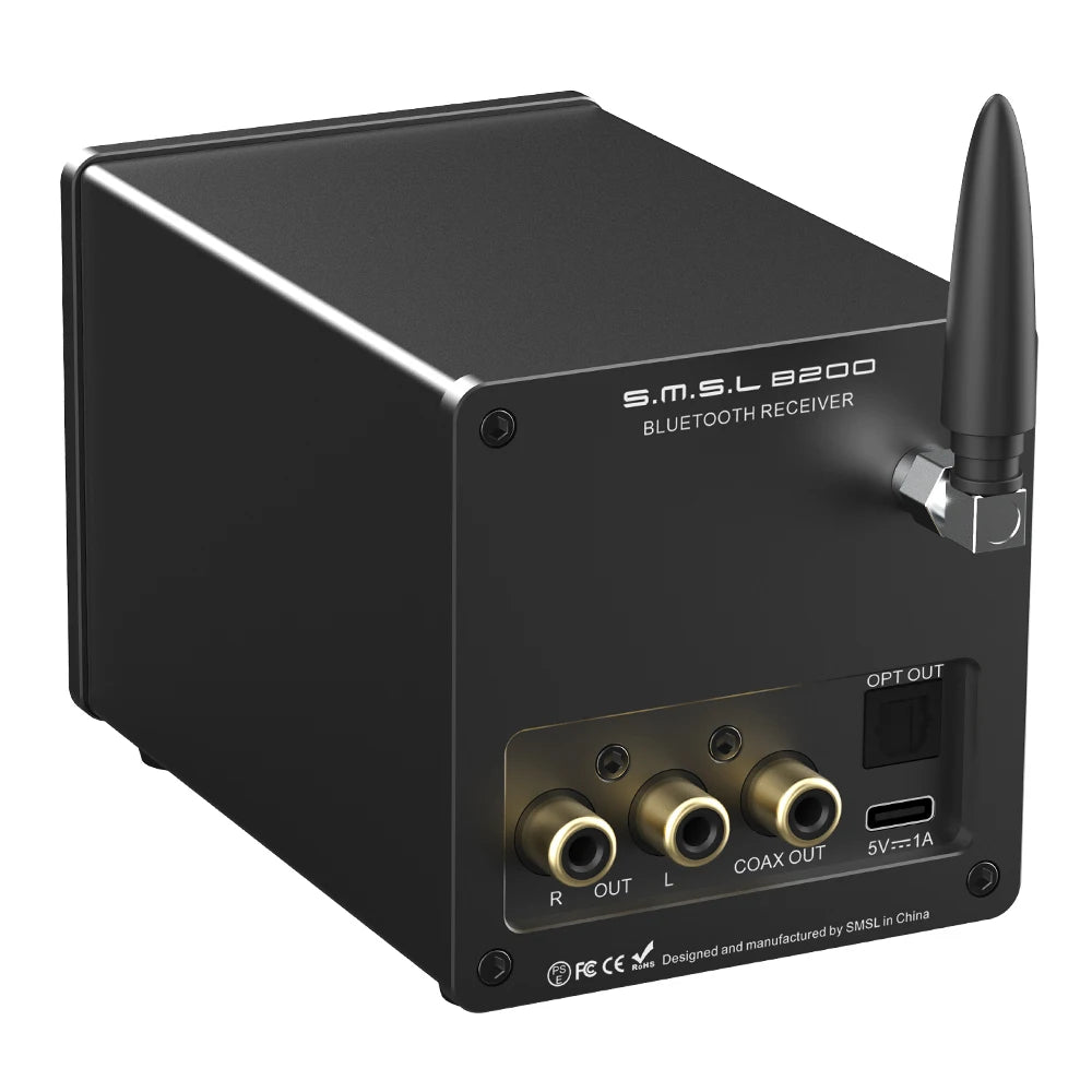 SMSL B200 Consumer Electronics Bluetooth Audio Receiver DAC Pre Amplifier CS43131 LDAC Optcial Coaxial USB For Active Speaker