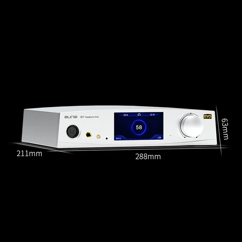 Aune S17 Pro EVO Full Balanced Class-A Twin JFET R2R Powerful HiFi Lossless Audiophile Desktop Headphone Amplifier