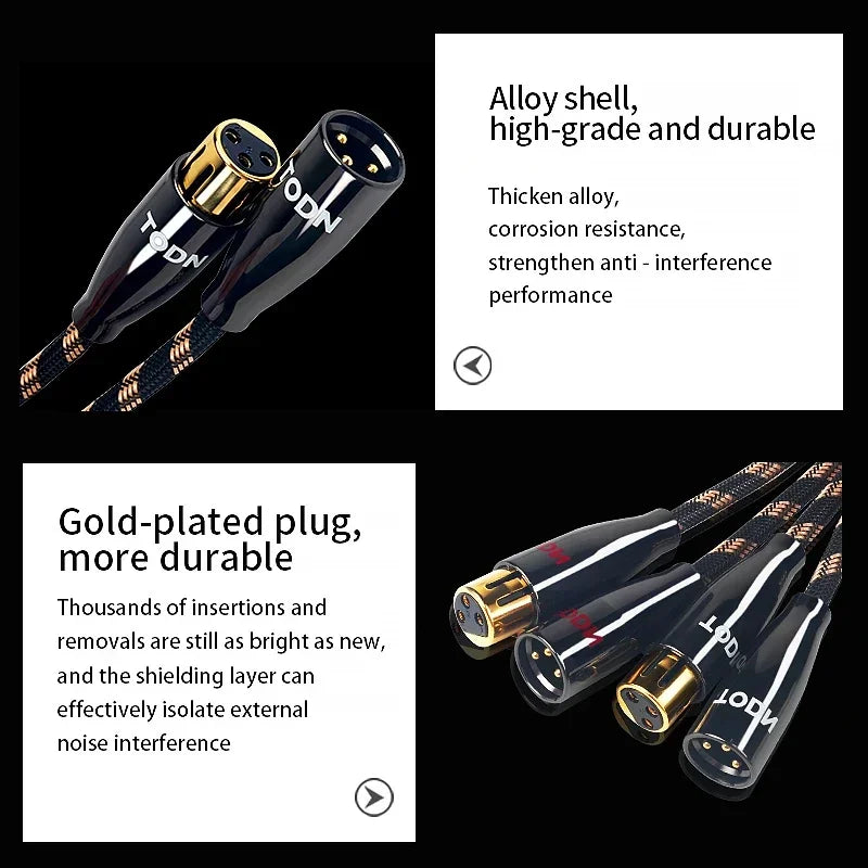 TODN OCC OFC Hifi XLR kabel.