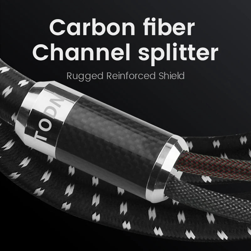 TODN One Pair HIFI Silver-plated Speaker Cable Hi-end 7N OCC Speaker Wire For Hi-fi Systems Y Plug Banana plug Speaker Cable