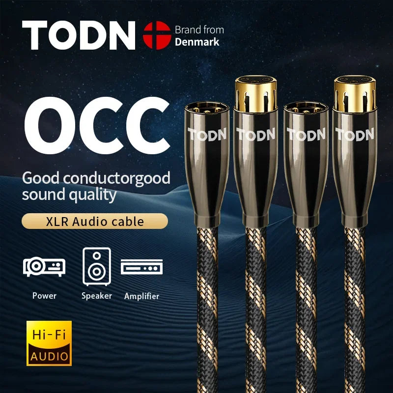 TODN OCC OFC Hifi XLR kabel.