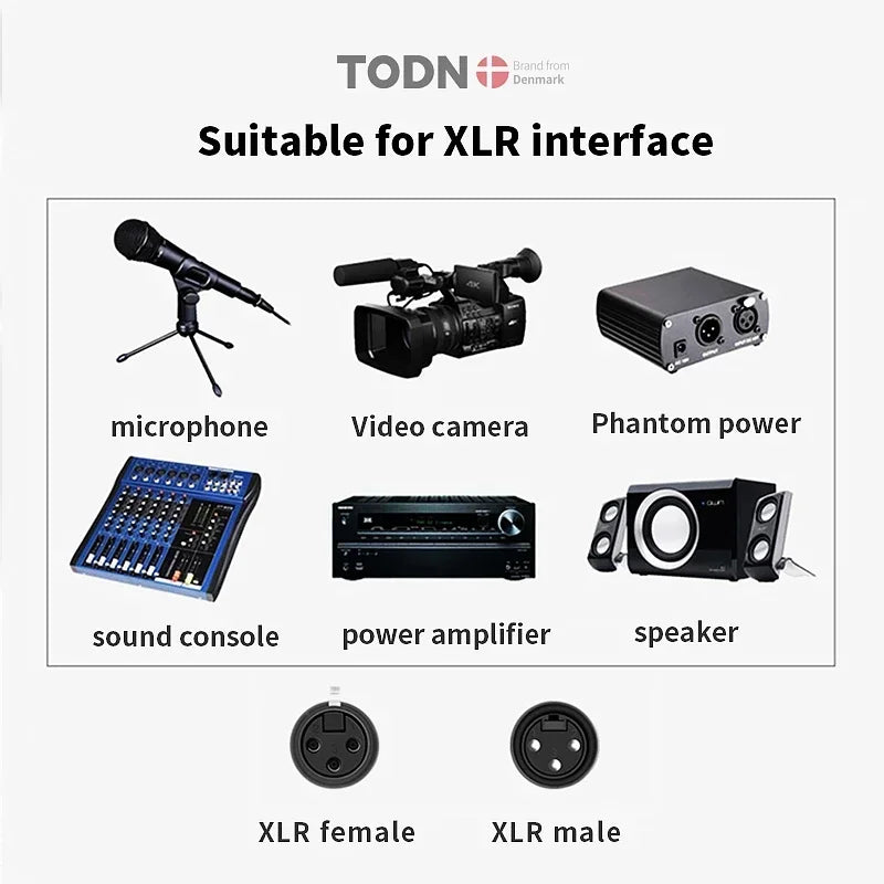 TODN OCC OFC Hifi XLR kabel.