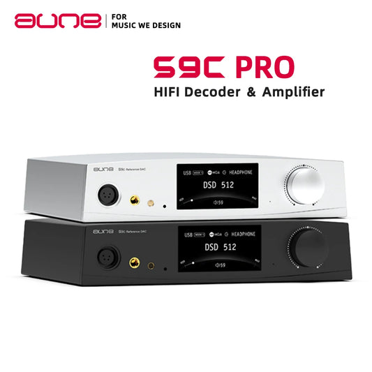 AUNE S9c PRO Decoder Headphone Amplifier High Power Fully Balanced Headset Fever HiFi Music USB Sound Card Dual ES9068AS S9cPRO